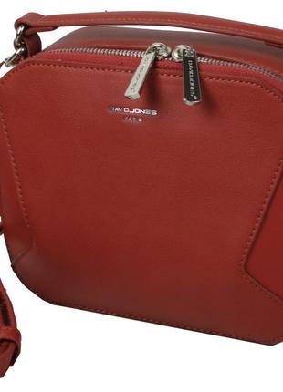 Женская сумка клатч из эко кожи David Jones 5830-2 Красная