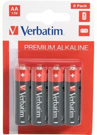 Батарейка Verbatim Alkaline AA/LR06 BL 8 шт