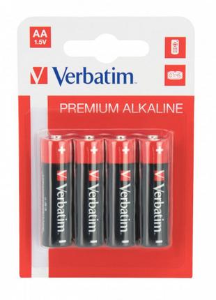 Батарейка Verbatim Alkaline AA/LR06 BL 4 шт