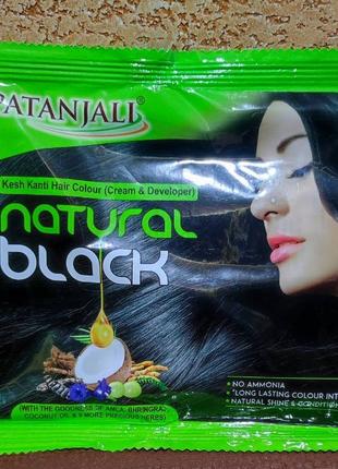 Натуральна крем фарба для волосся на основі хни Колір Чорний K...