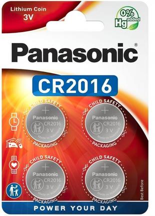 Батарейка Panasonic CR 2016 BL 4 шт