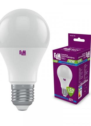 Лампа світлодіодна стандартна ELM 12W E27 4000K (18-0179)