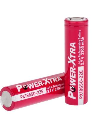 Акумулятор Li-ion Power-Xtra 18650 2200mAh 3.7V, Red