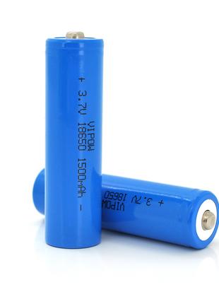 Аккумулятор 18650 Li-Ion Vipow ICR18650 TipTop, 1500mAh, 3.7V,...