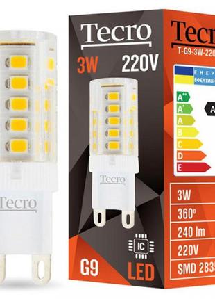 Лампа світлодіодна Tecro 3W G9 2700 K (T-G9-3W-220V)