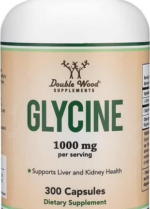 Глицин Double Wood Supplements Glycine 500 mg 300 capsules