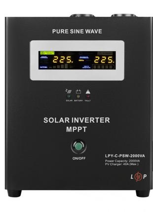Сонячний інвертор (ІБП) LogicPower LPY-C-PSW-2000VA (1400 Вт) ...