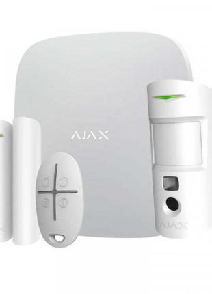 Комплект бездротової сигналізації Ajax StarterKit Cam Plus (8E...