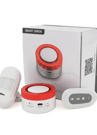 Автономна WiFi сигналізація YOSO Smart Alarm W00 ( Сирена + да...