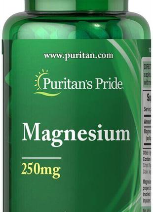 Магний Puritan's Pride Magnesium 250 mg 100 tablets