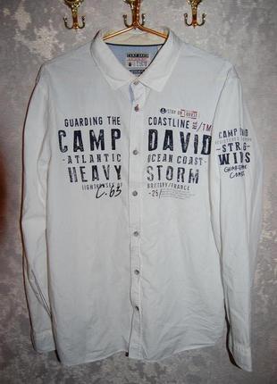 Рубашка с длинным рукавом camp david ocean coast,  по бирке - XL