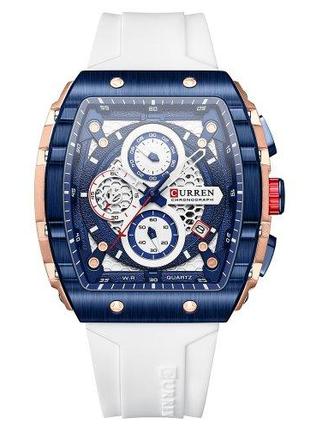 Мужские кварцевые наручные часы с хронографом Curren 8442 Blue...