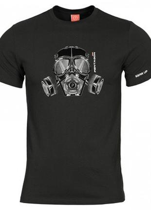 Футболка Pentagon Ageron Gas Mask Чорна XL