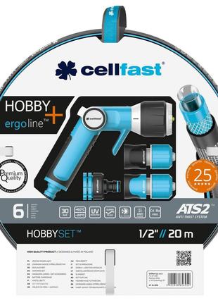 Cellfast Набір для поливу HOBBY ATS2™, 1/2”, 20м з зрошувачем ...