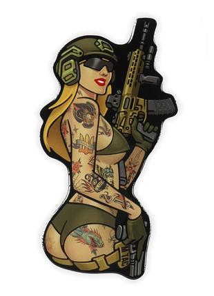 M-Tac наклейка Tactical girl №4 tatoo Пантера ll