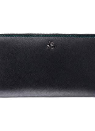 Жіночий шкіряний гаманець-клатч Visconti SP33 Iris (Black Multi)