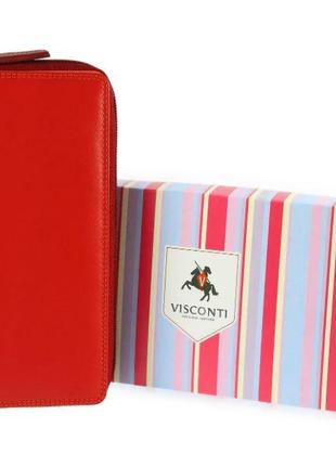 Жіночий шкіряний гаманець Visconti RB55 - Honolulu (red multi)