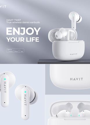 Бездротові навушники HAVIT TW967 TWS White
