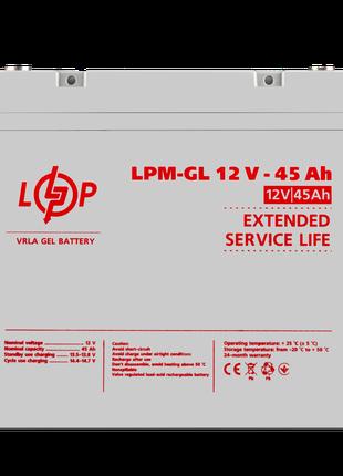 Аккумулятор гелевый LPM-GL 12V - 45 Ah