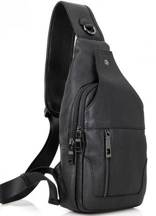 Чоловічий шкіряний слінг рюкзак на одне плече TIDING BAG A25F-...