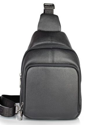 Чоловічий рюкзак-Слінг з натуральної шкіри Tiding Bag TD-21046