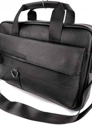 Чоловіча шкіряна сумка-портфель для ноутбука і документів SK N...