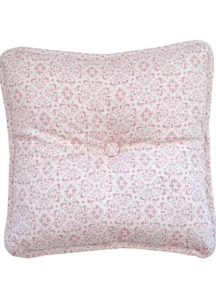 Декоративная подушка с пуговкой Bella Розовый витраж