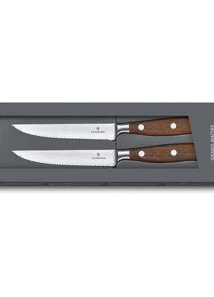Набір кухонних ножів Victorinox Grand Maitre Wood Steak Set, 2...