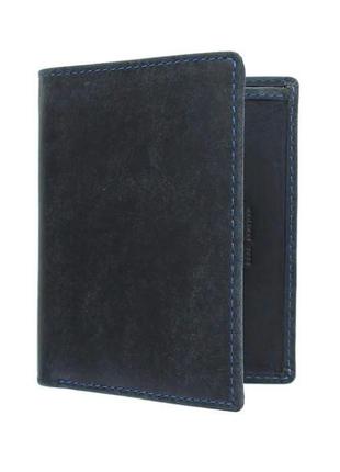 Чоловічий шкіряний гаманець Visconti 705 OIL BLUE