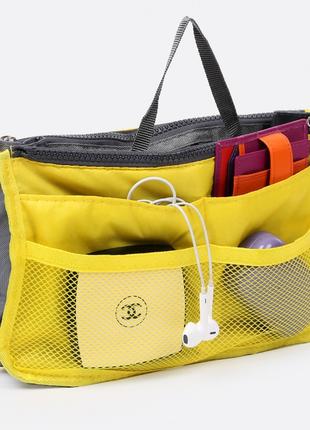 Органайзер сумка в сумку Bag in bag maxi жовтий