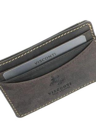 Кардхолдер шкіряний Visconti VSL25 Razor Oil Brown