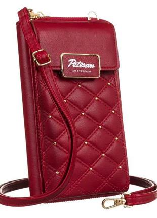 Сумка-гаманець жіноча з екошкіри з карманом для телефону Peter...
