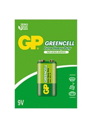 Батарейка 6F22 1шт 9.0V сольова, 1604GLF-U1 ТМ GREENCELL