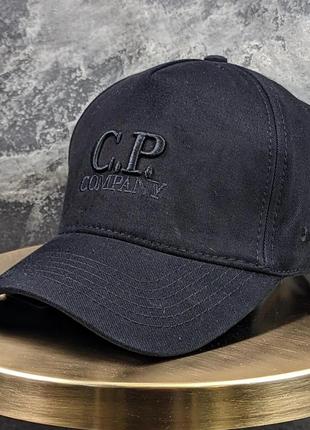 Мужская Кепка бейсболка C.P.Company LUX чорне лого