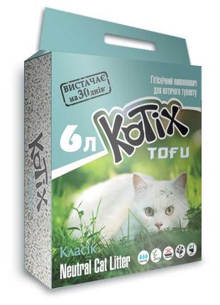 Наповнювач для котів KOTIX  TOFU Classic, 6L