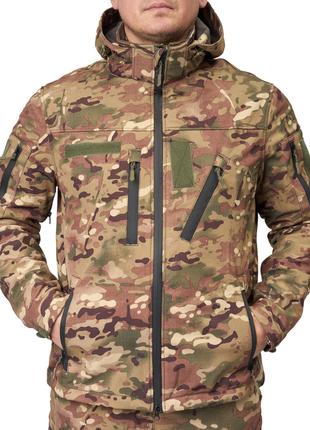 Куртка тактическая SOFT SHELL мультикам. 46,48,50,52,54,56.