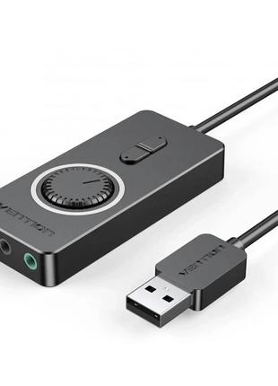 Внешняя звуковая карта Vention USB to 3х 3.5 мм female USB Ext...