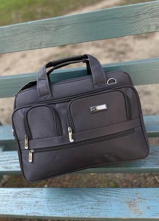 Большая мужская сумка Портфель для ноутбука, планшета, документов