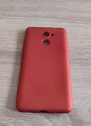 Силіконовий бампер для Huawei Y7 2017 року червоний
