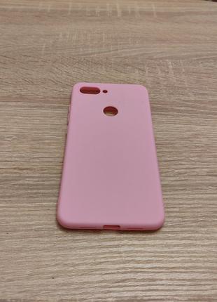 Силіконовий бампер для Xiaomi Mi 8 Lite рожевий