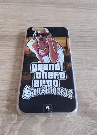 Силіконовий бамбер Grand theft auto SanAndreas iPhone 6