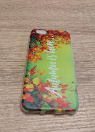 Силіконовий бамбер Autumn is here для iPhone 6