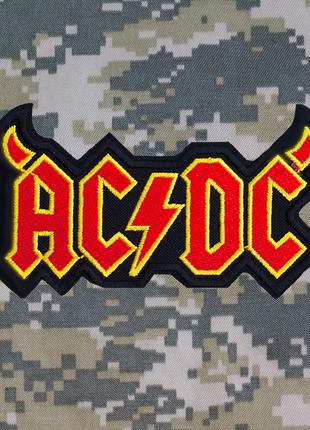 Шеврон на липучке AC/DC с дьявольскими рогами