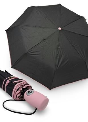 Складной зонт автомат Susino черный цветная ручка #0163012