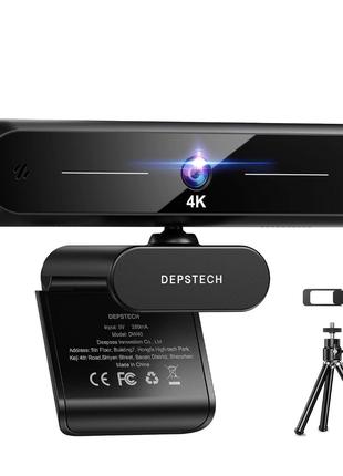 Веб-камера DEPSTECH 4K, веб-камера DW40 з мікрофоном, автофоку...