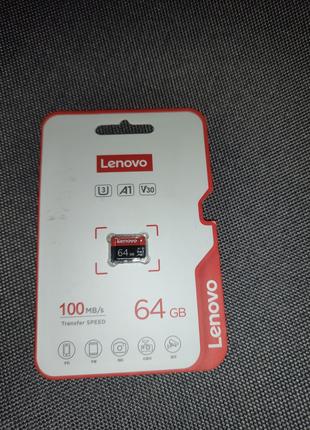 Micro sd 64 gb Lenovo карта пам'яті 64 гб