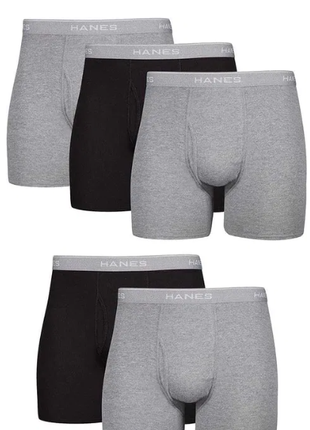 Чоловічі боксери Hanes boxer briefs, 5 шт., розм. M