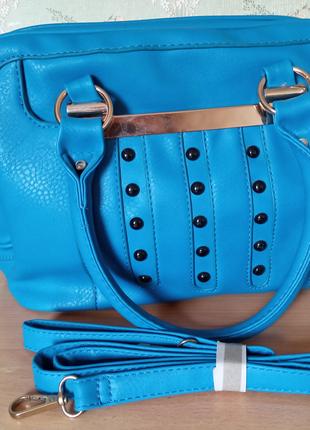 Жіноча сумка синя, світло-синя, щоденна, повсякденна, casual