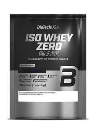 Протеин BioTech Iso Whey Zero Black, 30 грамм Ваниль