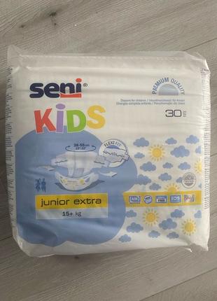 Підгузки Памперси Seni kids junior extra 15+кг